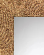 Seavora Handcrafted Rope-Wrapped Seagrass Full-Length Floor Mirror
