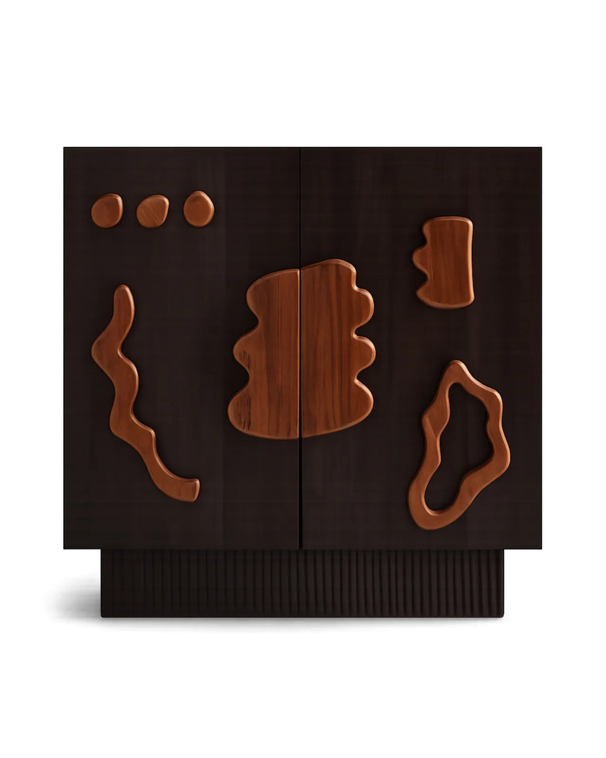 Orvessa Sculptural Solid Mango Wood Sideboard