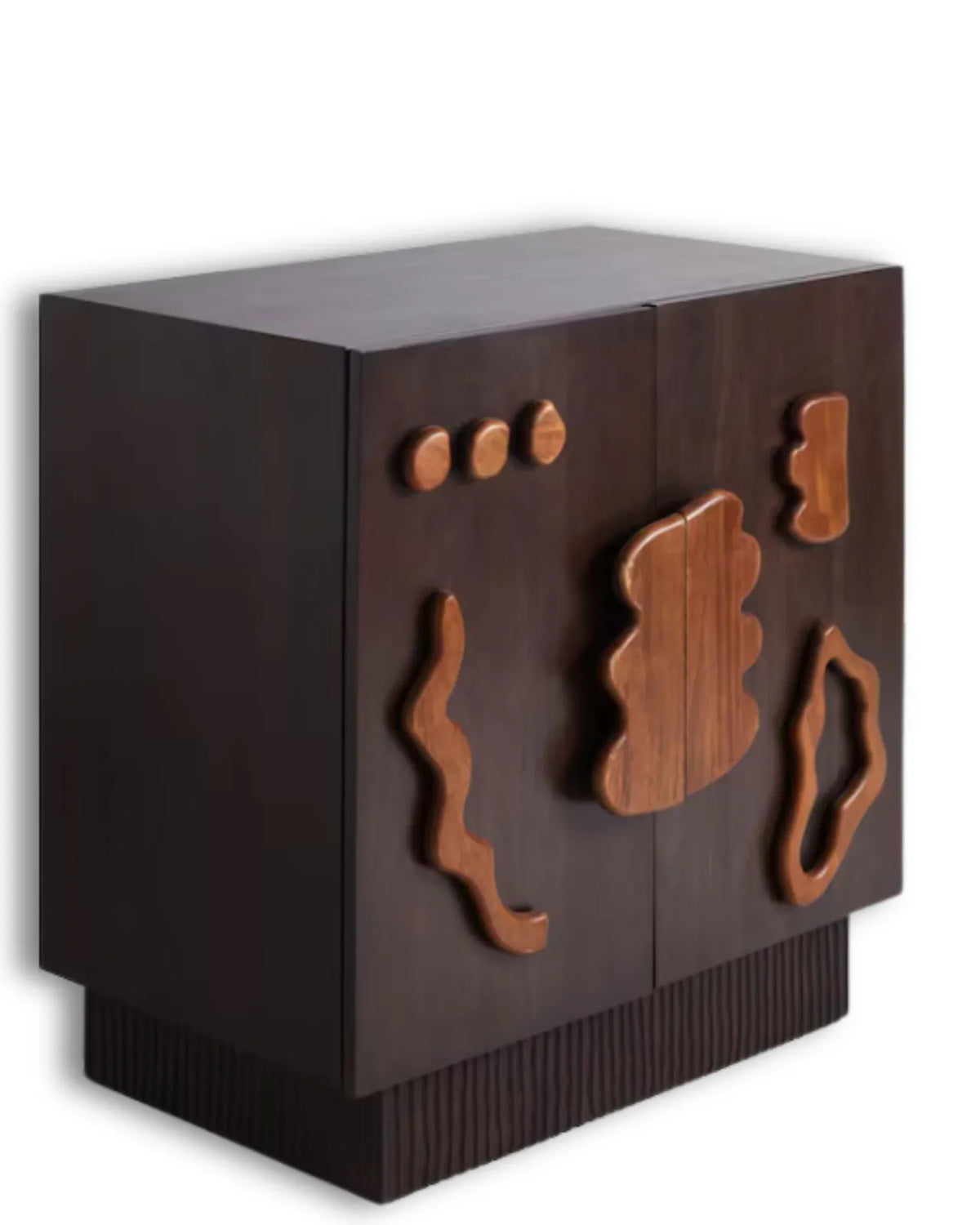 Orvessa Sculptural Solid Mango Wood Sideboard