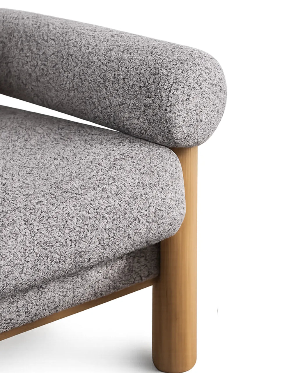 Viresto Mist Lounge Chair Oak Wood