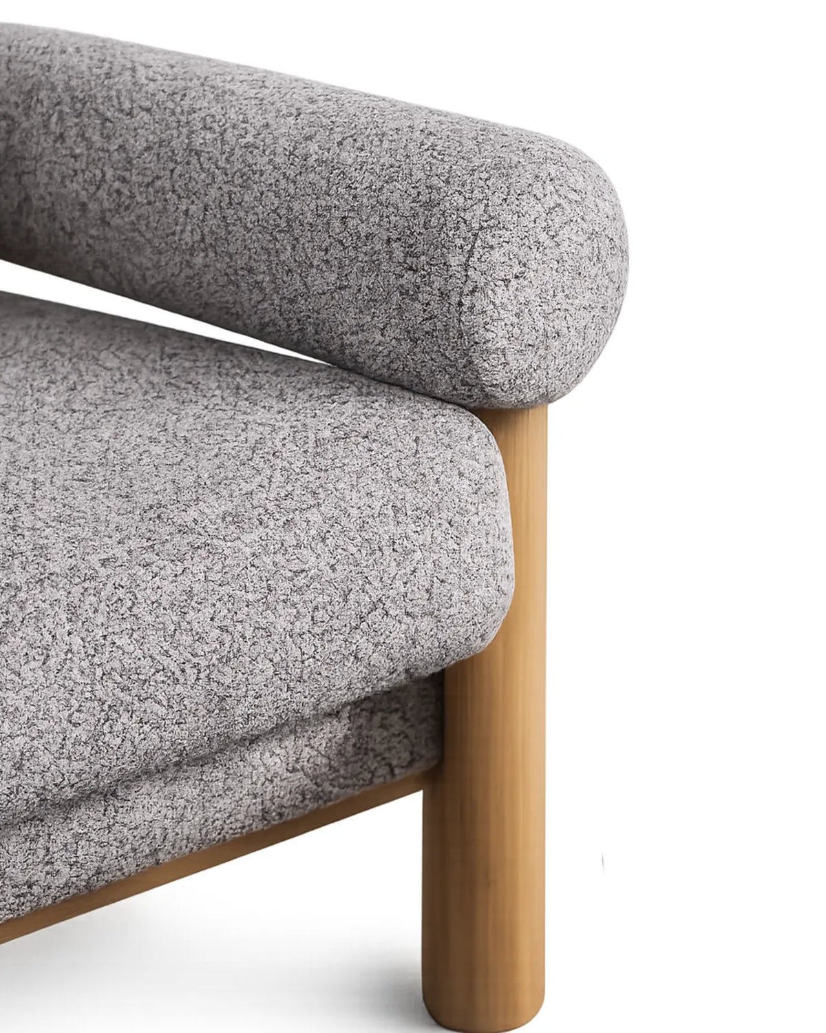 Viresto Mist Lounge Chair Oak Wood
