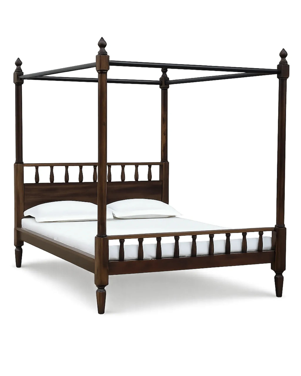 Valdren Solid Wood Four-Poster Bed