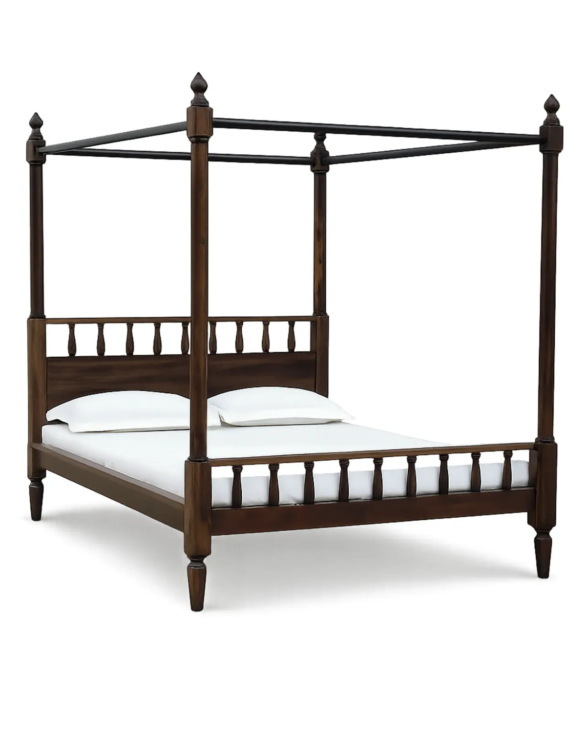 Valdren Solid Wood Four-Poster Bed