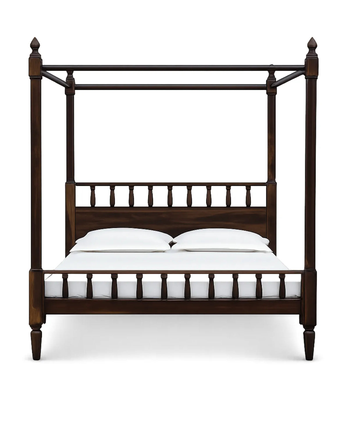 Valdren Solid Wood Four-Poster Bed