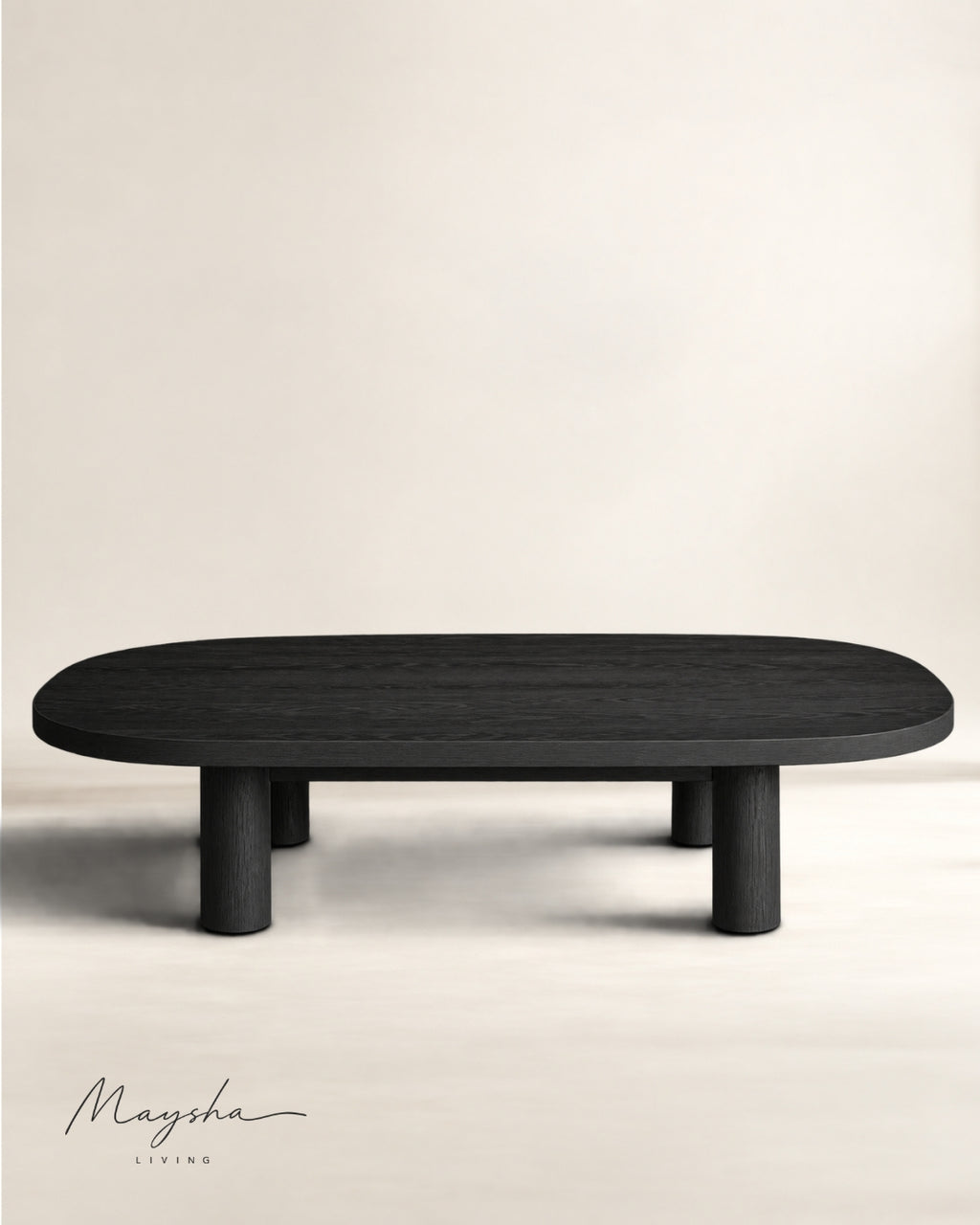 Ellovane Solid Wood Oval Coffee Table