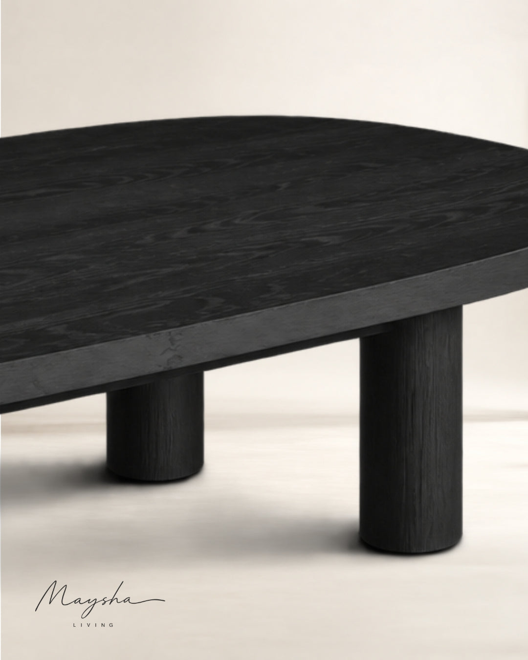 Ellovane Solid Wood Oval Coffee Table
