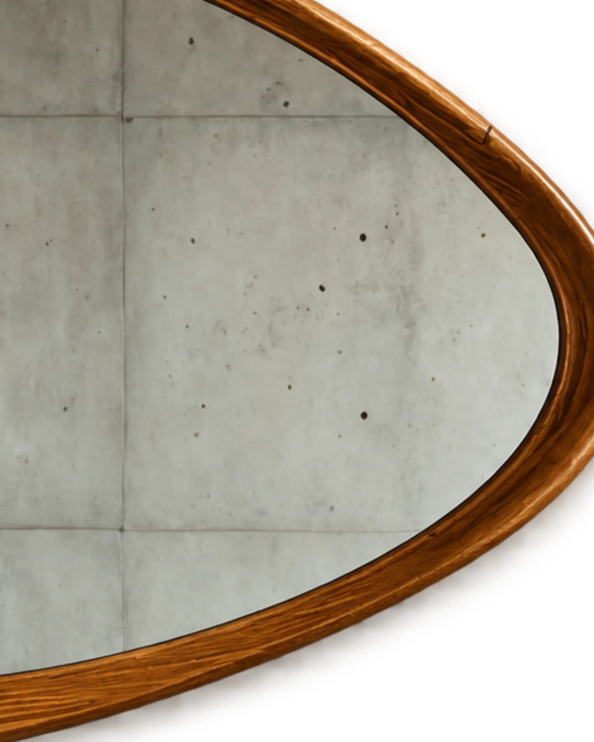 Oravelle Teardrop Solid Wood Frame Wall Mirror