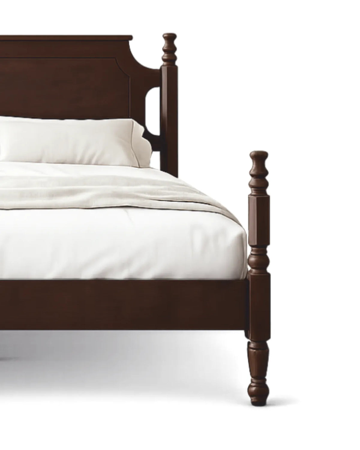 Auremont Solid Hardwood Platform Bed