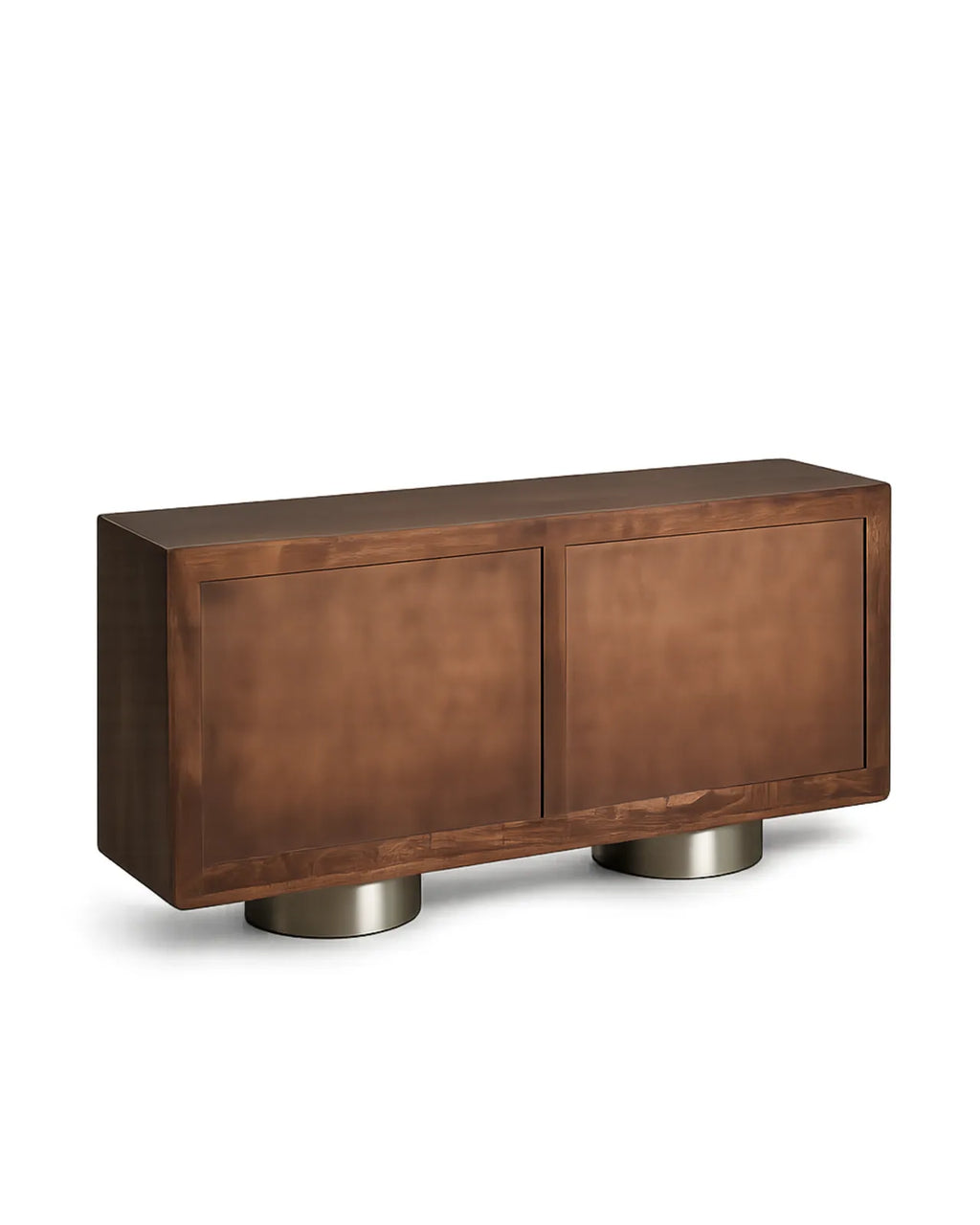 Orlenza Solid Mango Wood Sideboard with Stainless Steel Legs