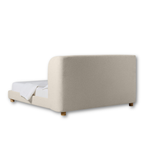 Orivelle Shelter Headboard Fabric Bed - Warm Cream Bouclé