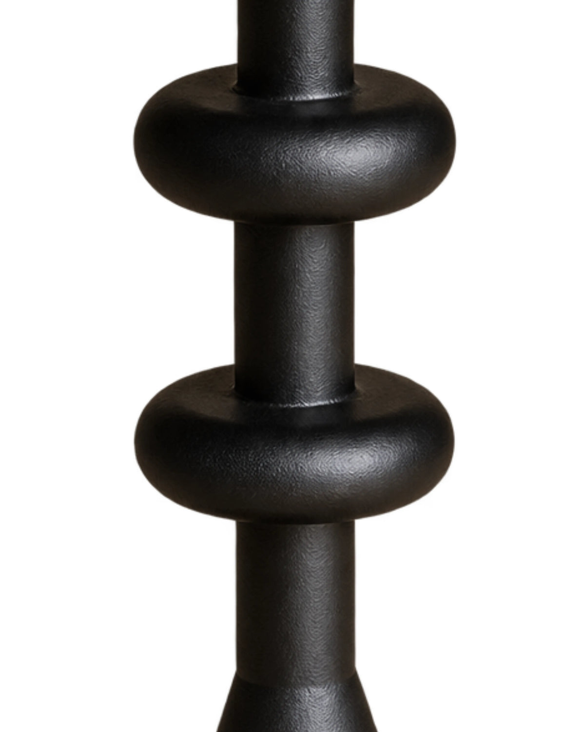 Novastix Solid Wood Side Table in Matte Black