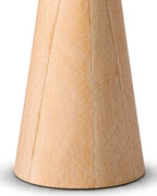 Solenna Almond Mist Solid Wood Pedestal Side Table