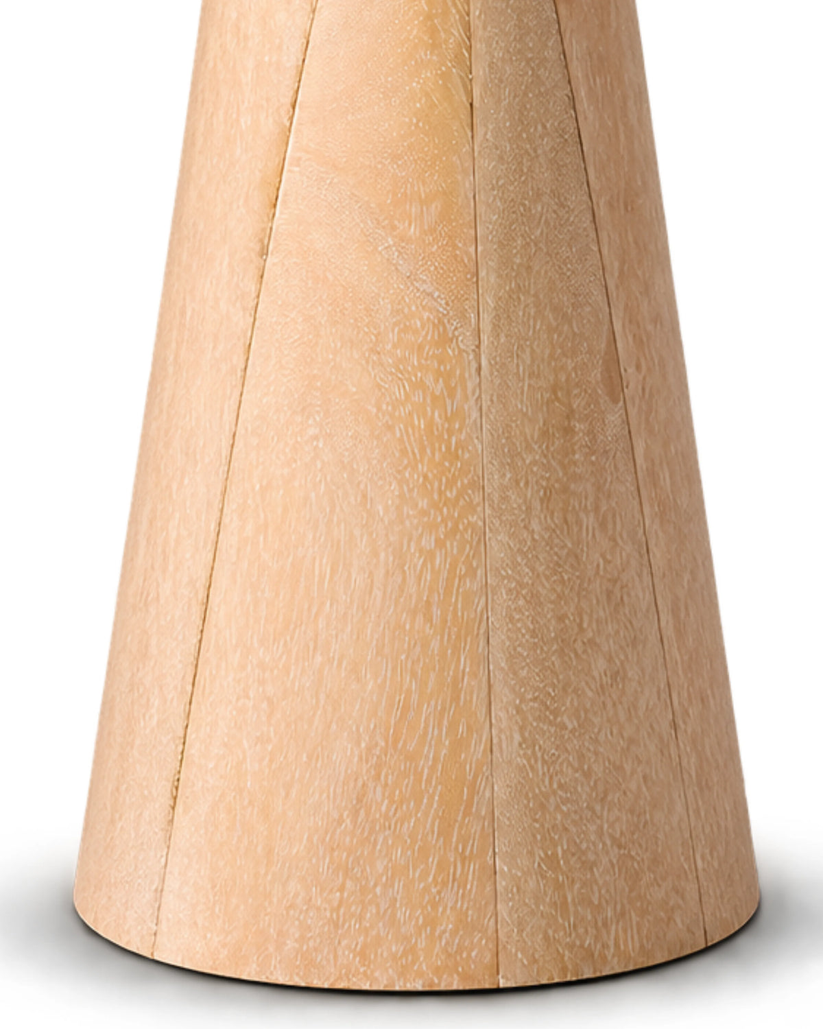 Solenna Almond Mist Solid Wood Pedestal Side Table