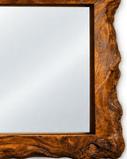 Kaelora Live Edge Solid Wood Wall Mirror