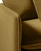 Zevrano Performance Velvet L-Shaped Sectional Sofa with Chaise