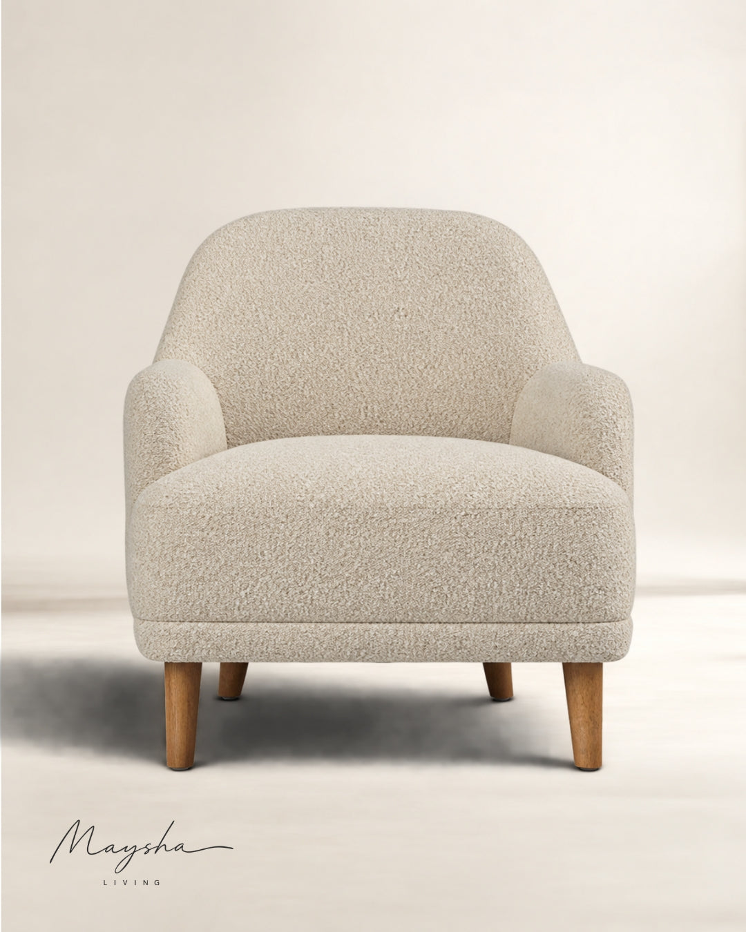  Tavlora Flared-Leg Cushioned Accent Armchair
