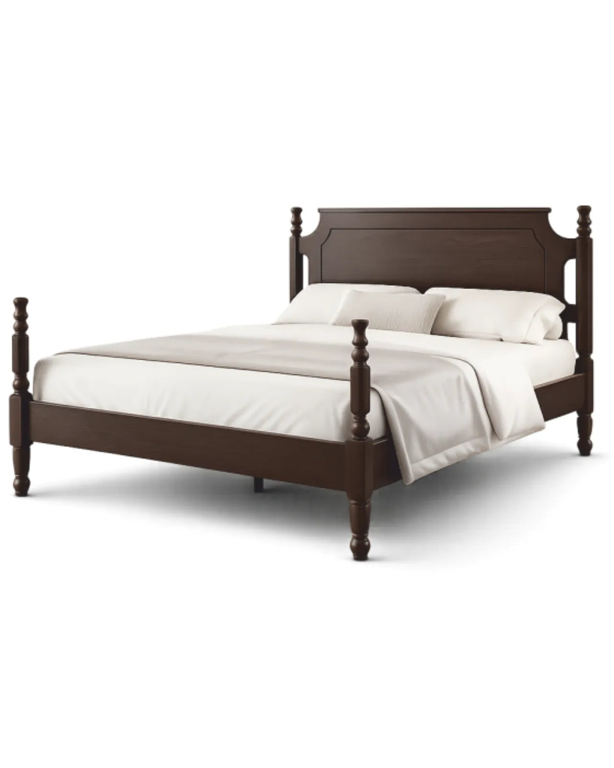 Auremont Solid Hardwood Platform Bed