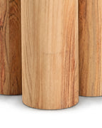 Solenna Solid Wood Pedestal Side Table