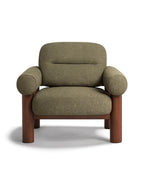 Viresto Moss Lounge Chair Oak Wood