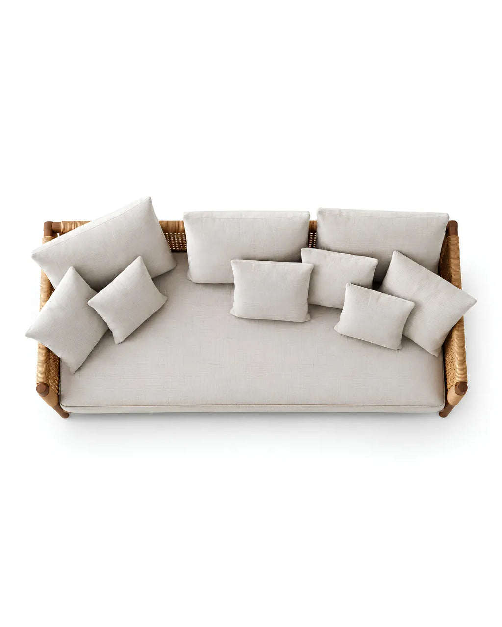 YORVAN Luxury Teak Wooden Frame Sofa