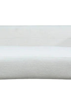 Zorique Curved Bouclé Alabaster Sofa