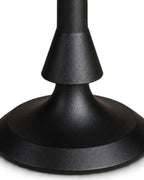 Novastix Solid Wood Side Table in Matte Black