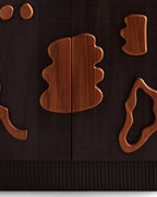 Orvessa Sculptural Solid Mango Wood Sideboard