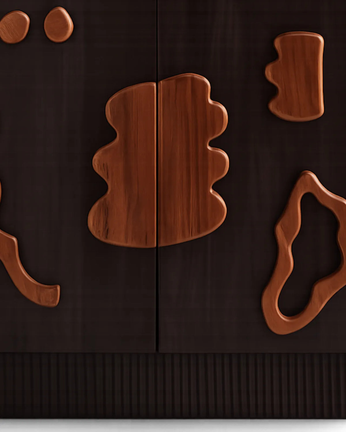 Orvessa Sculptural Solid Mango Wood Sideboard