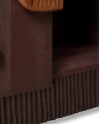 Orvessa Sculptural Solid Mango Wood Sideboard
