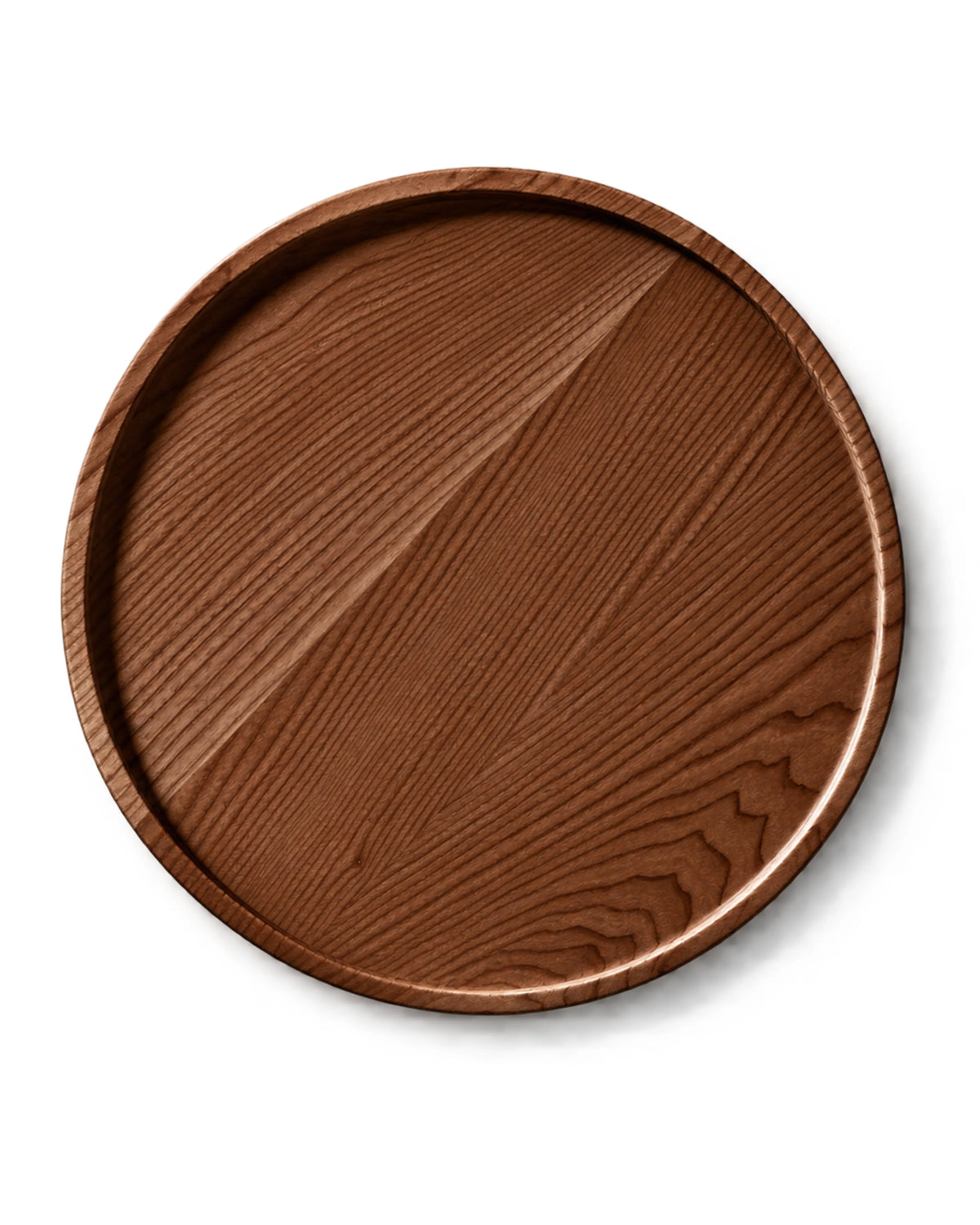 Veltris Walnut Brown Fluted Round Table