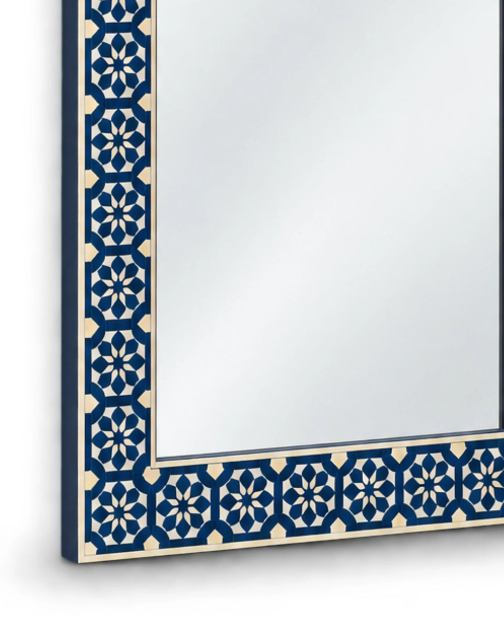 Zahravelle Moorish Arch Bone Inlay Full-Length Wall Mirror