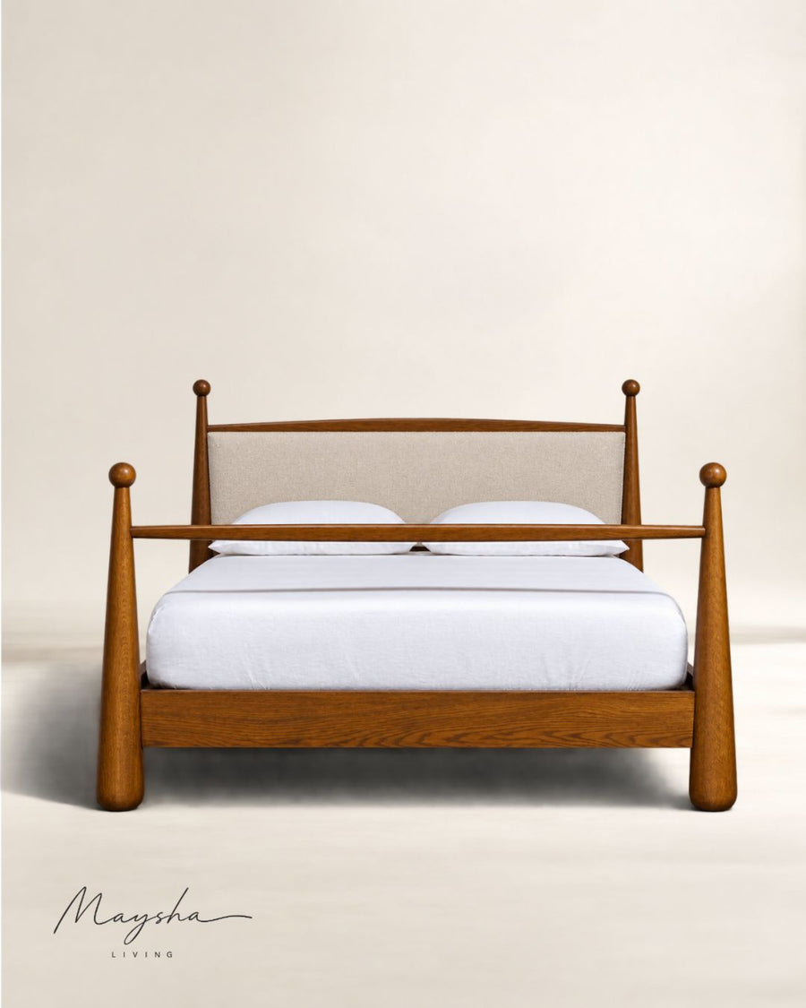 VELTHRONE Solid Teakwood Platform Bed