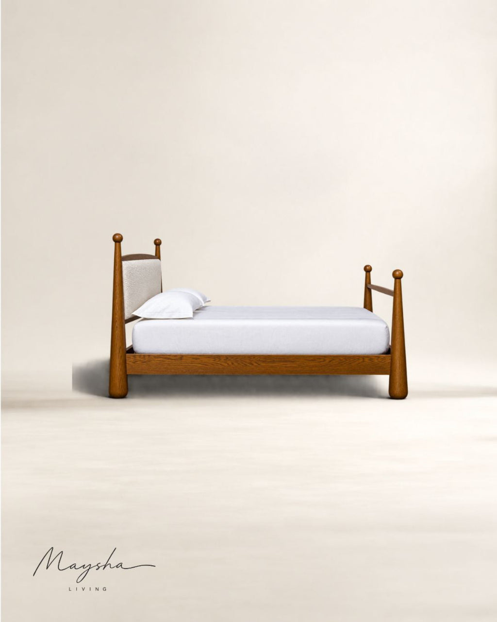 VELTHRONE Solid Teakwood Platform Bed