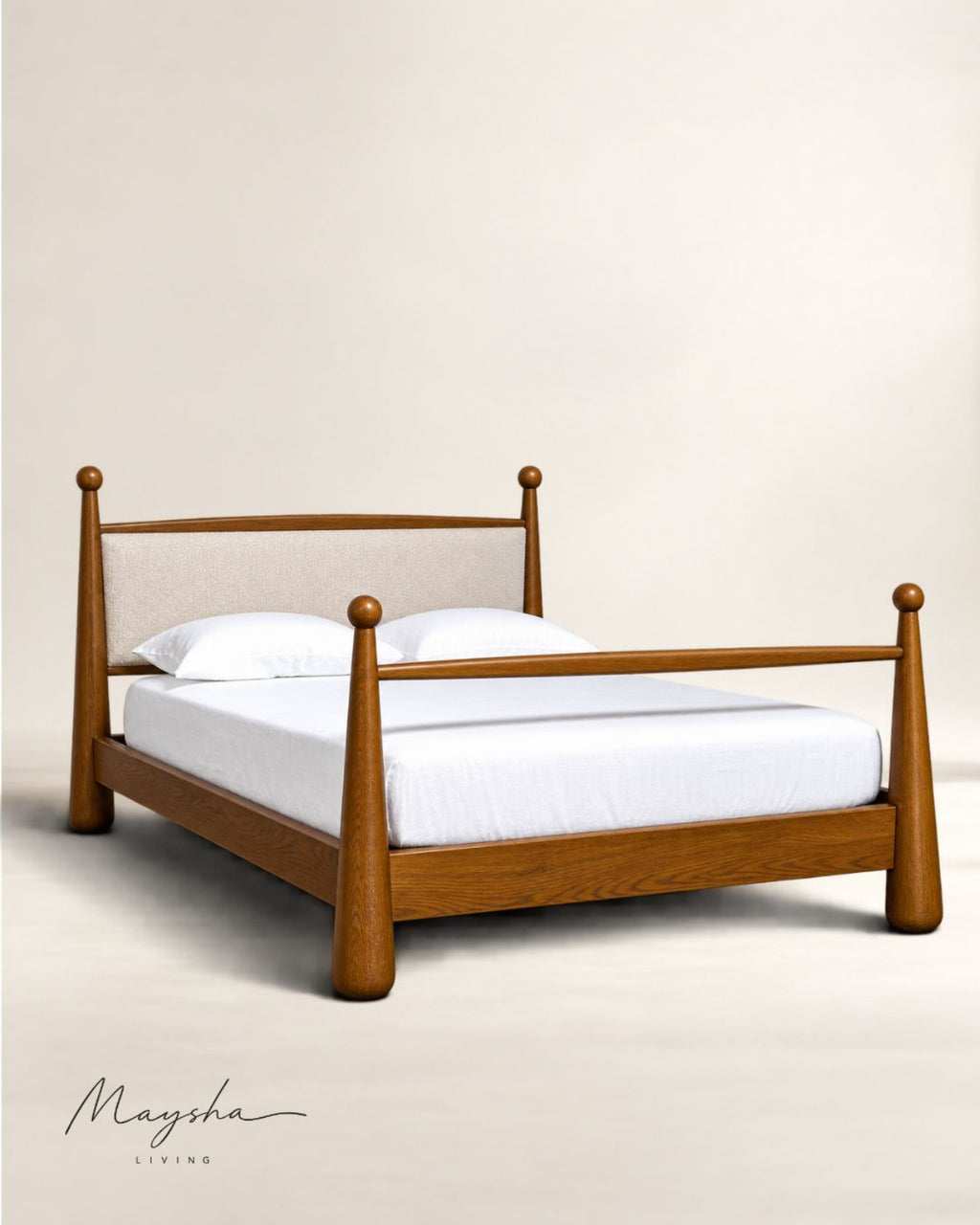 VELTHRONE Solid Teakwood Platform Bed