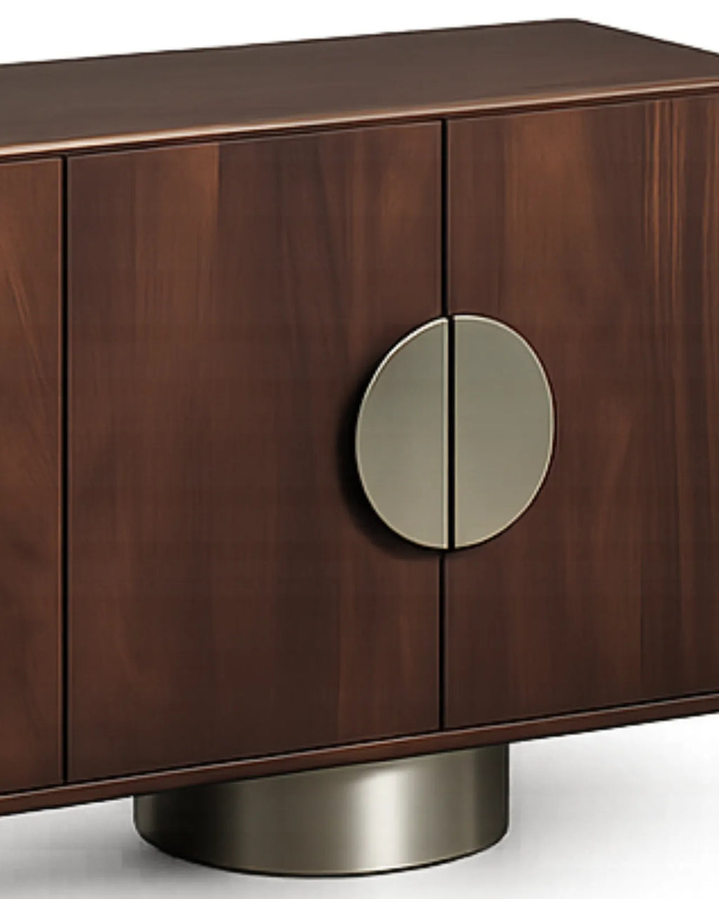 Orlenza Solid Mango Wood Sideboard with Stainless Steel Legs