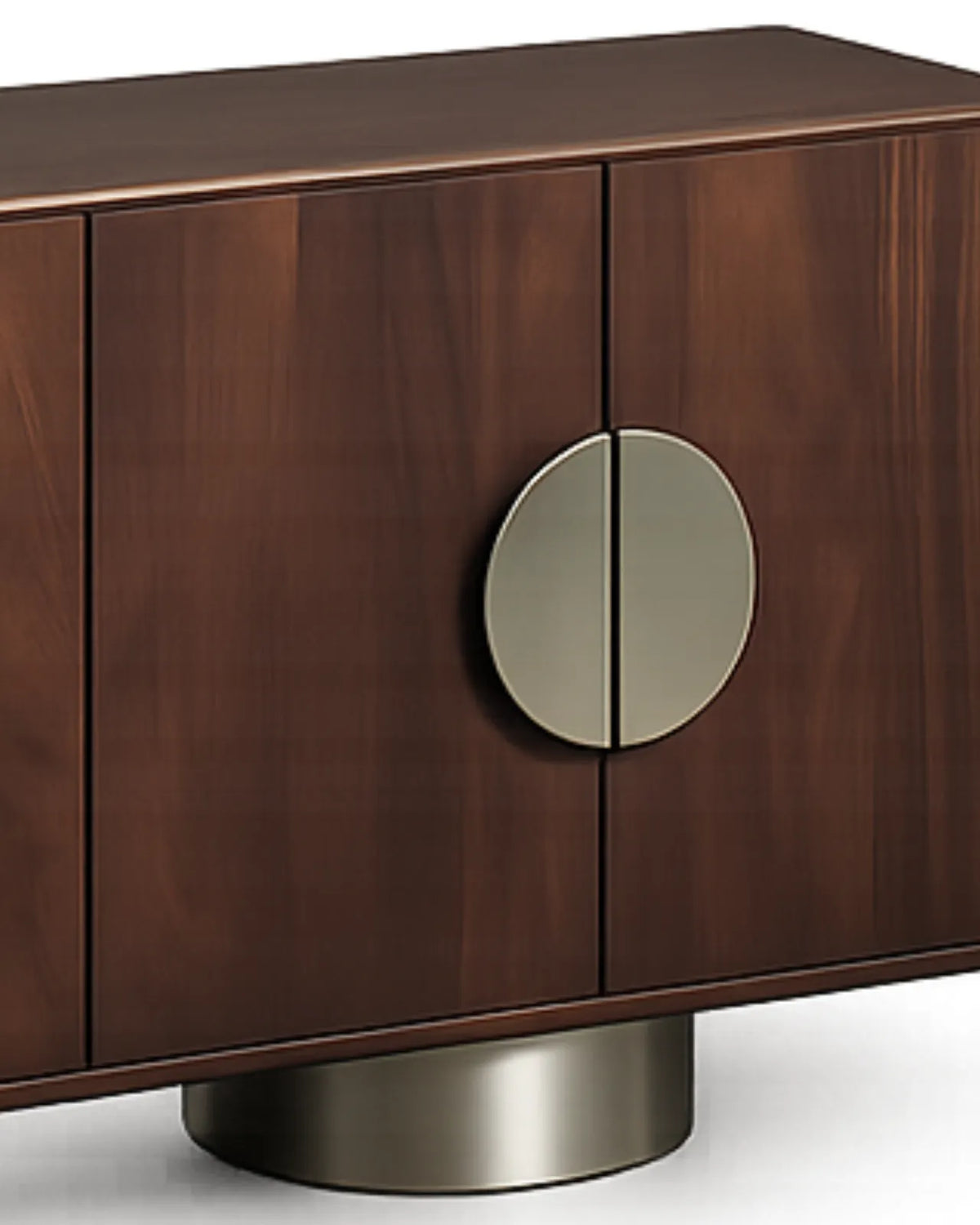 Orlenza Solid Mango Wood Sideboard with Stainless Steel Legs