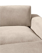 Lumarex Modular Performance Velvet Sectional Sofa with Ottoman