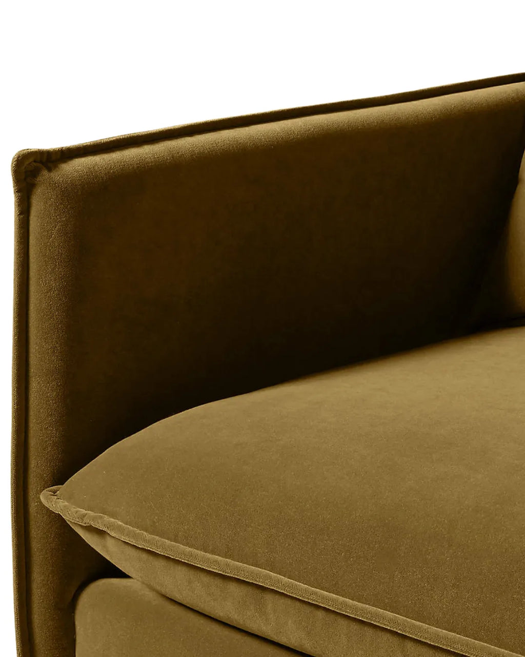 Zevrano Performance Velvet L-Shaped Sectional Sofa with Chaise