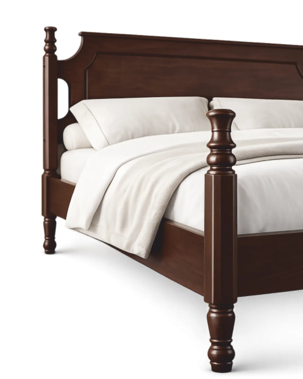 Auremont Solid Hardwood Platform Bed