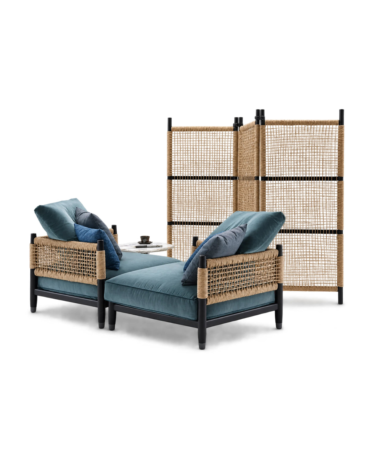 ORYVIK Sapphire Lounge Chair in Solid Teak Wood