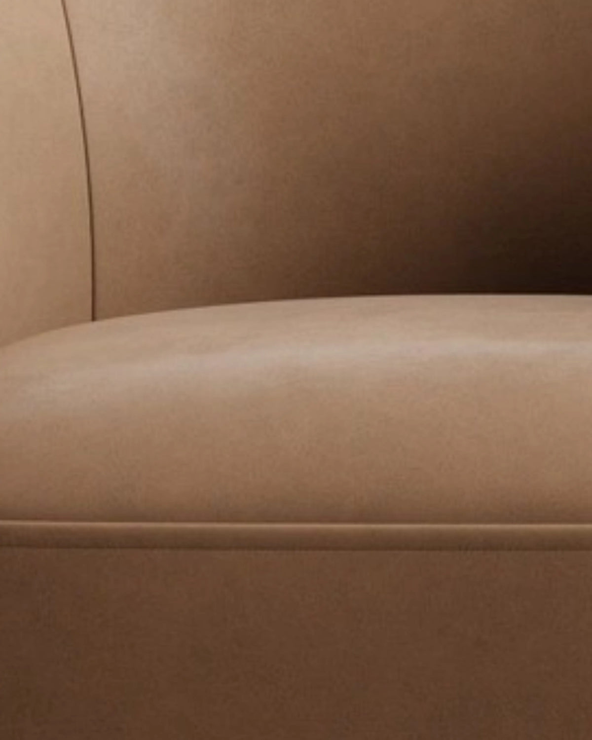 Velastra Top-Grain Leather Swivel Accent Chair