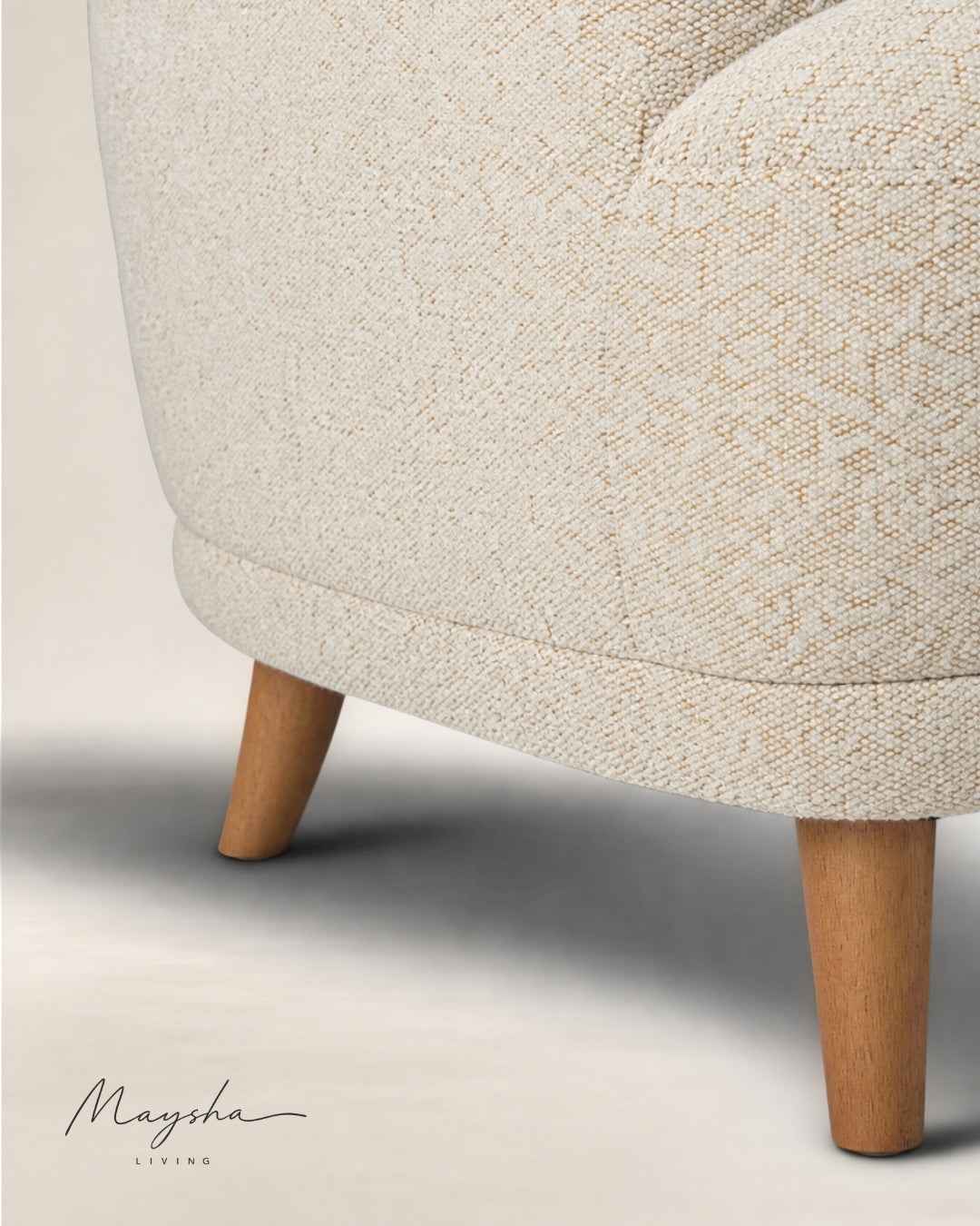  Tavlora Flared-Leg Cushioned Accent Armchair
