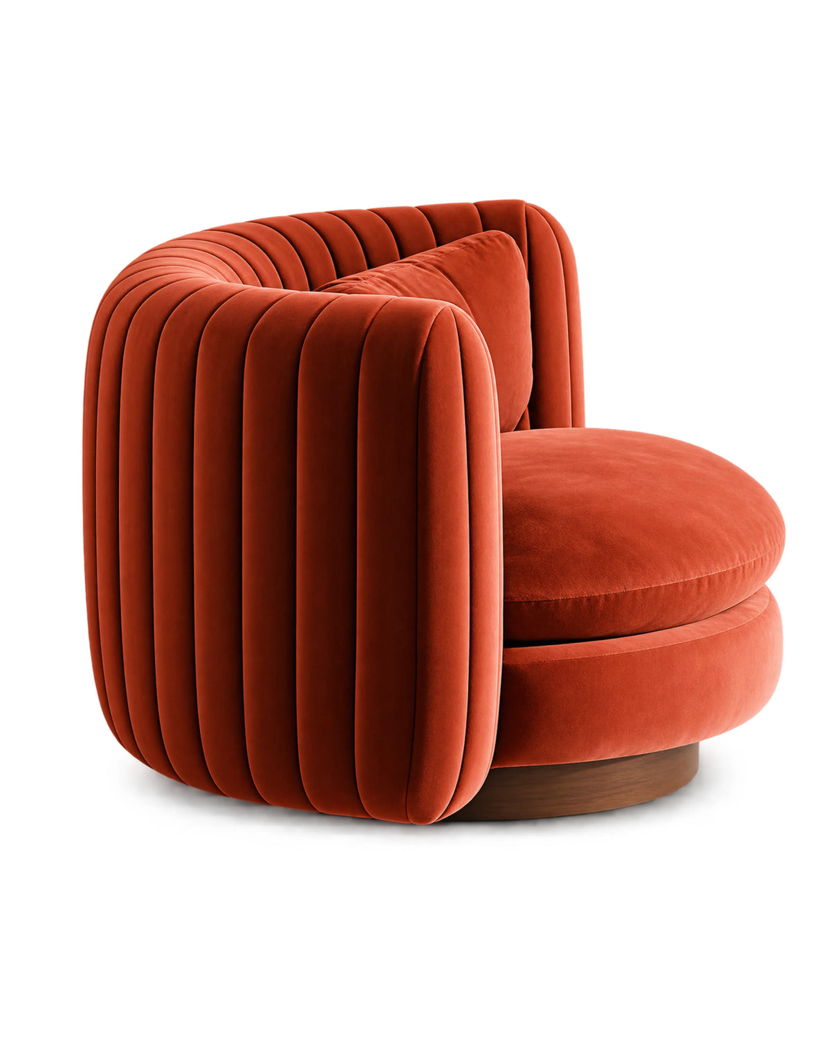 VORIXA Swivel Linen Chenille Sienna Lounge Chair