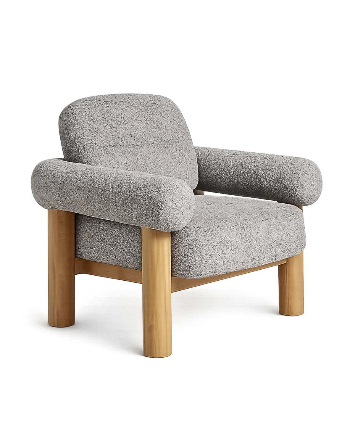 Viresto Mist Lounge Chair Oak Wood