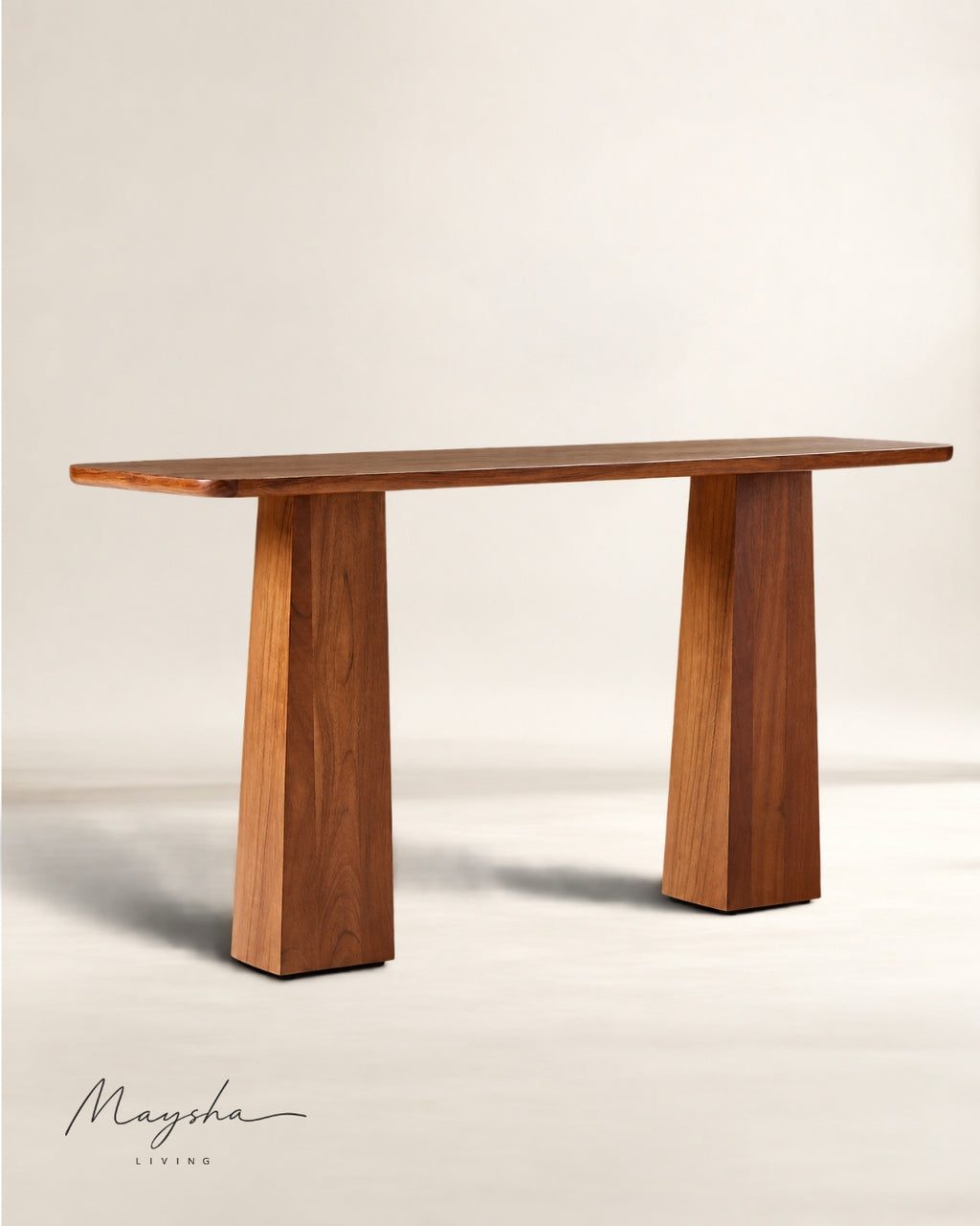 Thalvren Solid Wood Architectural Console Table