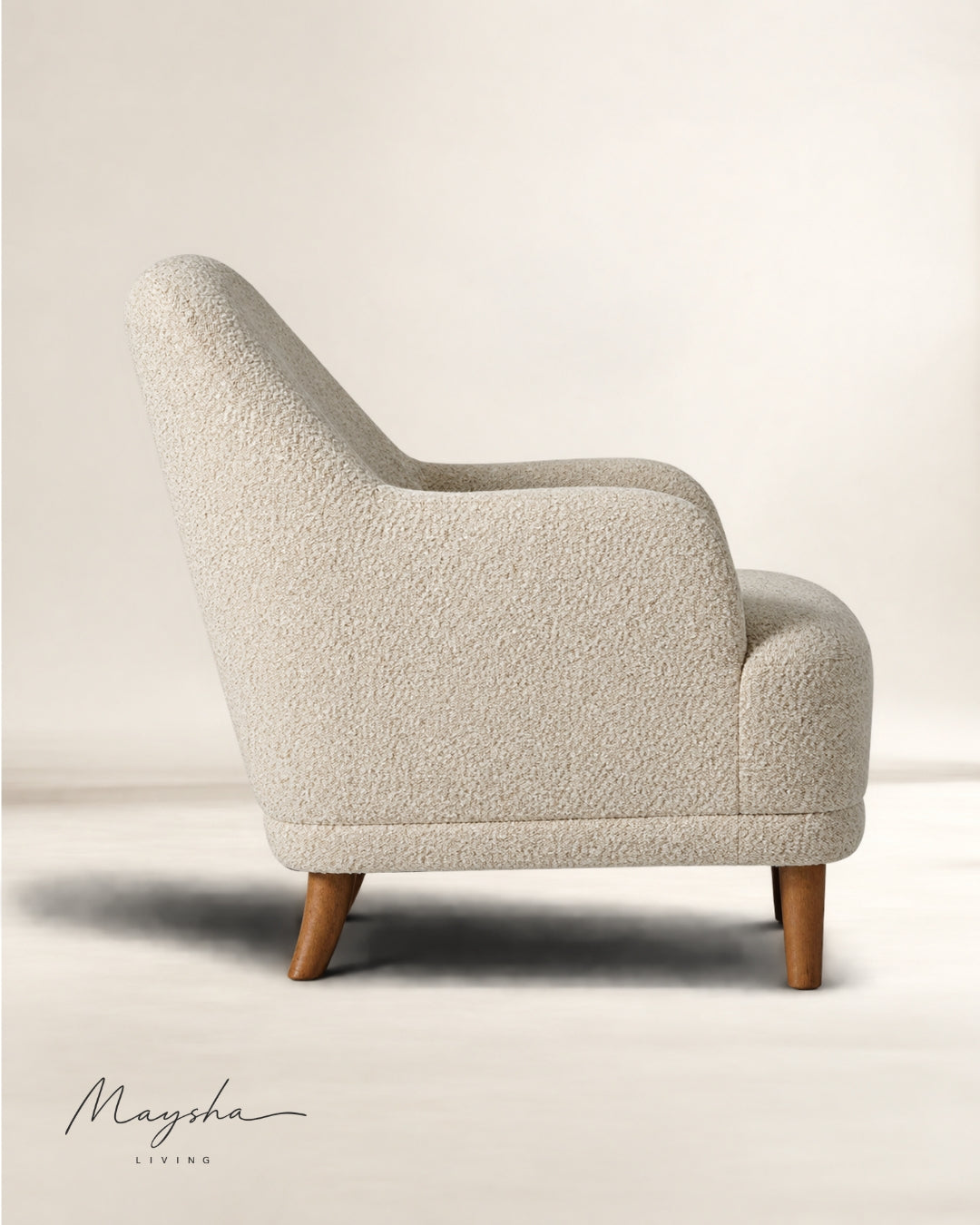  Tavlora Flared-Leg Cushioned Accent Armchair