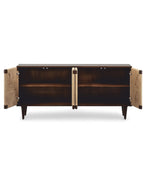 Bravik Mango Wood Sideboard with Jute Doors