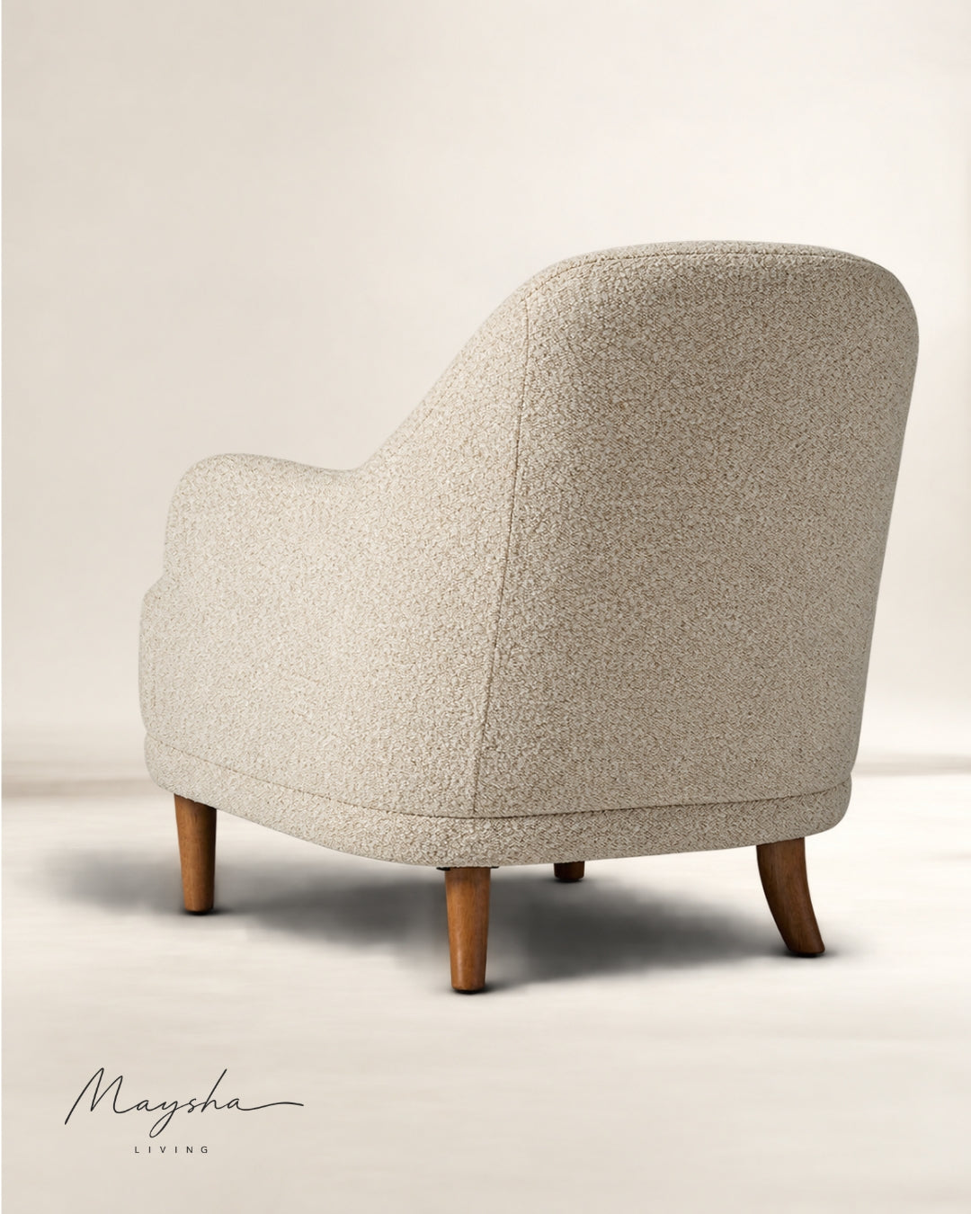  Tavlora Flared-Leg Cushioned Accent Armchair