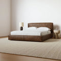 Milano Leather Platform Bed
