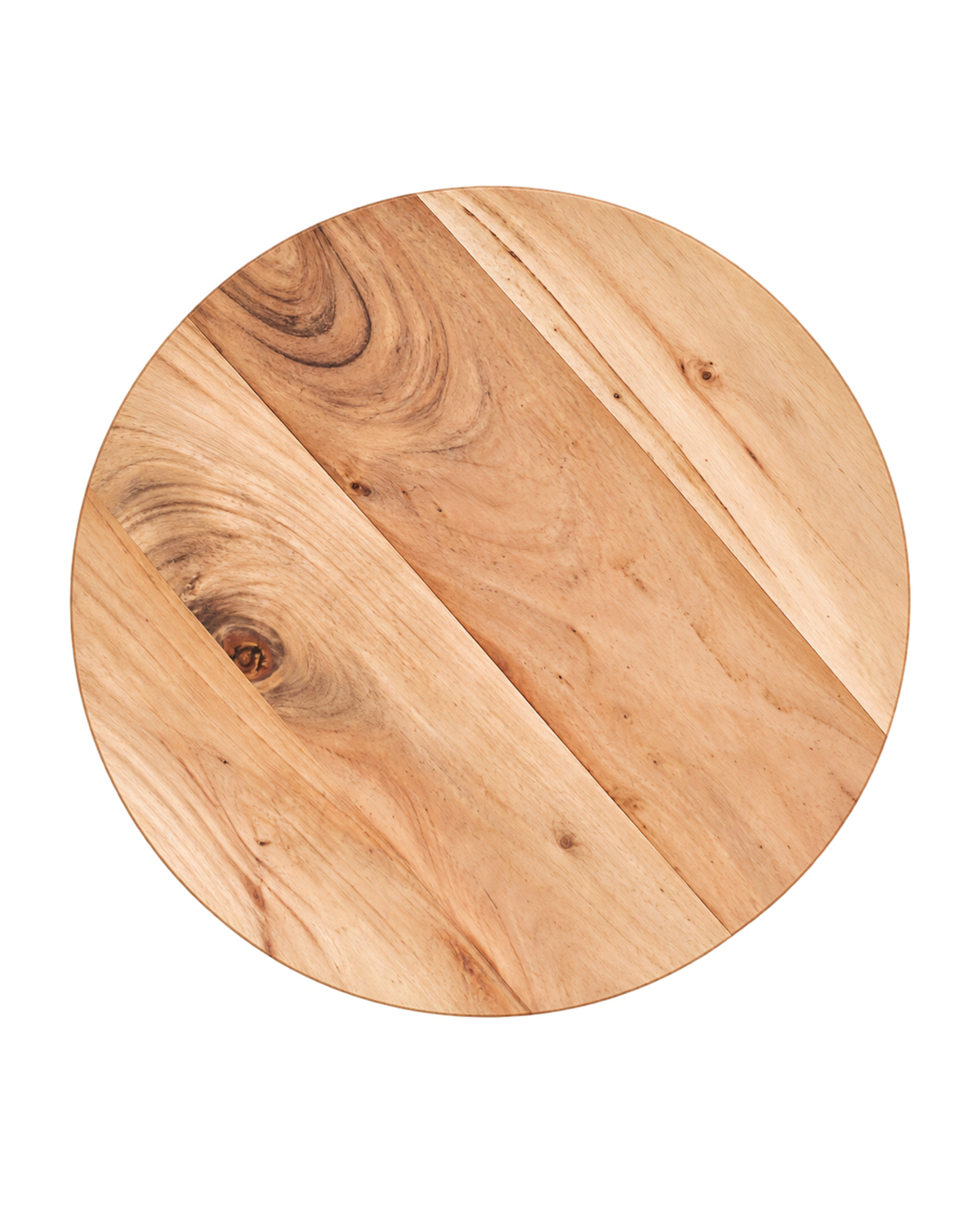 Solenna Solid Wood Pedestal Side Table